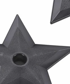 Playwell Rubber/Foam/Plastic Weapons Black Polypropylene Full Contact Ninja Stars