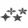 Playwell Rubber/Foam/Plastic Weapons Black Polypropylene Full Contact Ninja Stars