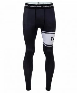 Playwell Tatami Adults Fraction Grappling Spats - Black Tatami Fightwear