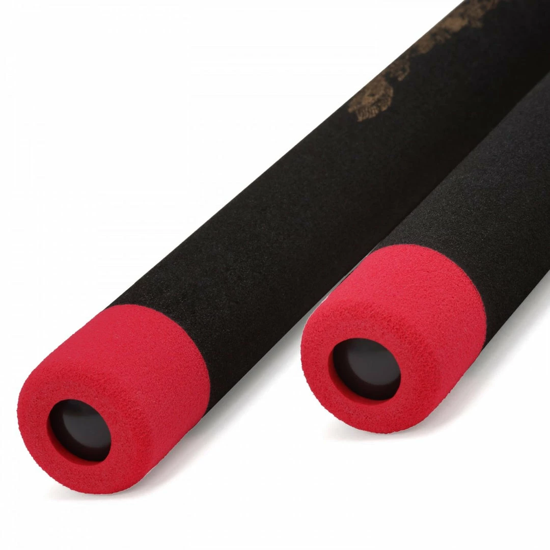 Playwell Nunchucks NR-005c: Foam Nunchaku With Cord Black Dragon With Red Tips 2 Playwell Nunchucks NR-005c: Foam Nunchaku With Cord Black Dragon With Red Tips