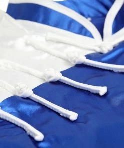 Playwell Competition Wushu Silk Uniform - White/Blue