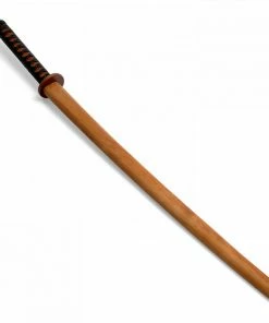 Playwell Wooden Roped Bokken With Scabbard - Red Oak Japanese Wooden Bokken