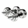Playwell Chrome Weighted Dumbbell Training Box Set - 15kg