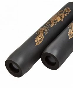 Playwell NR-018: 8 In Foam With Ball Bearing Chain: All Black Nunchucks