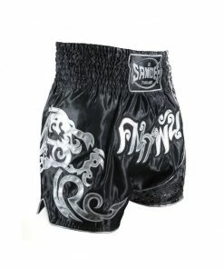 Playwell Sandee Unbreakable Muay Thai Shorts - Black Kickboxing & Muay Thai Shorts