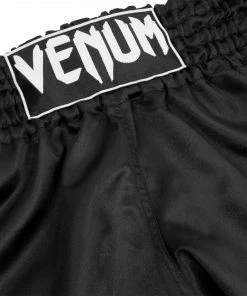 Playwell Venum Classic Muay Thai Shorts Black Kickboxing & Muay Thai Shorts