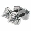 Playwell Strength Training Equipment Chrome Weighted Dumbbell Training Box Set - 50kg - PRE ORDER