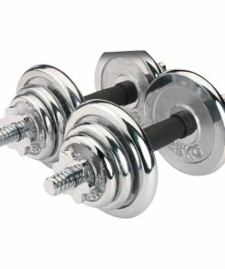 Playwell Strength Training Equipment Chrome Weighted Dumbbell Training Box Set - 50kg - PRE ORDER