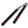 Playwell Deluxe Wooden Black Oak 3 Stripes Nunchucks B.B