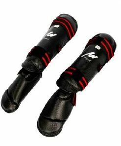 Playwell Shin And Forearm Protection Semi Contact Kick Boxing Shin-Instep Guard - Black