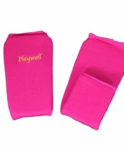 Playwell Elasticated Pink Shin Instep Pads