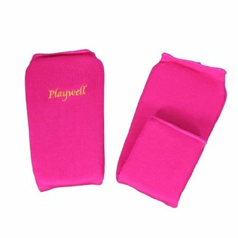 Playwell Elasticated Pink Shin Instep Pads 1 Playwell Elasticated Pink Shin Instep Pads