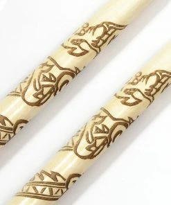 Playwell Deluxe Carved Dragon Nunchucks B.B - White Oak