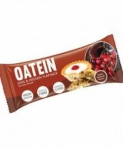 Playwell Protein Nutrition & Health Supplements Oatein Flapjack ( Protein Bar ) - Cherry Bakewell