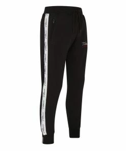 Playwell Tatami Autograph Black Cotton Tracksuit Bottoms 6 Playwell Tatami Autograph Black Cotton Tracksuit Bottoms