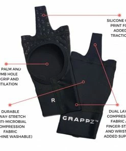 Playwell Grappz - Finger Tape Alternative Compression Grappling Gloves V2