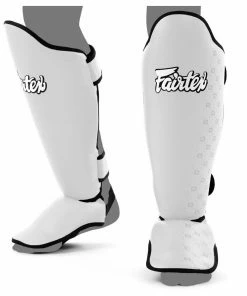 Playwell Fairtex SP5 Muay Thai Shin Pads - White Shin Protection