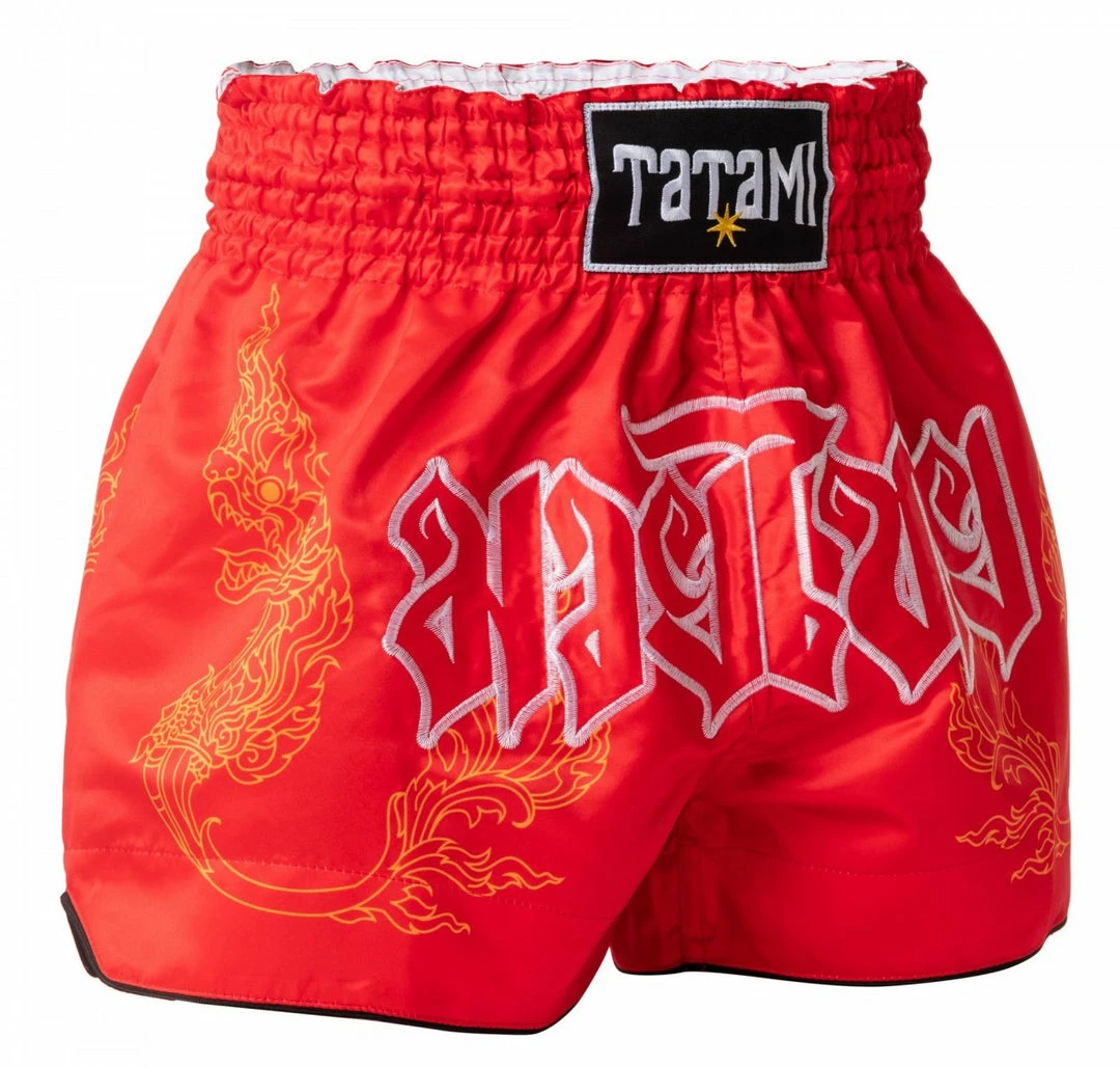 Playwell Kickboxing & Muay Thai Shorts Tatami NakMuay Muay Thai Shorts - Red 6 Playwell Kickboxing & Muay Thai Shorts Tatami NakMuay Muay Thai Shorts - Red