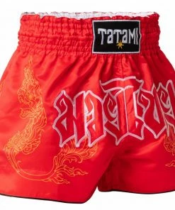 Playwell Kickboxing & Muay Thai Shorts Tatami NakMuay Muay Thai Shorts - Red 10 Playwell Kickboxing & Muay Thai Shorts Tatami NakMuay Muay Thai Shorts - Red
