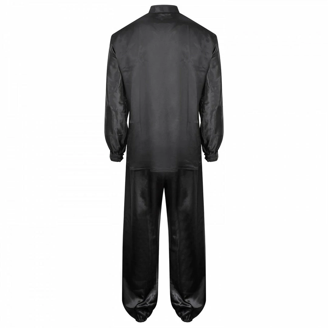 Playwell Tai Chi Uniforms And Suits Tai Chi / Kung Fu Silk Uniform - Black 4 Playwell Tai Chi Uniforms And Suits Tai Chi / Kung Fu Silk Uniform - Black