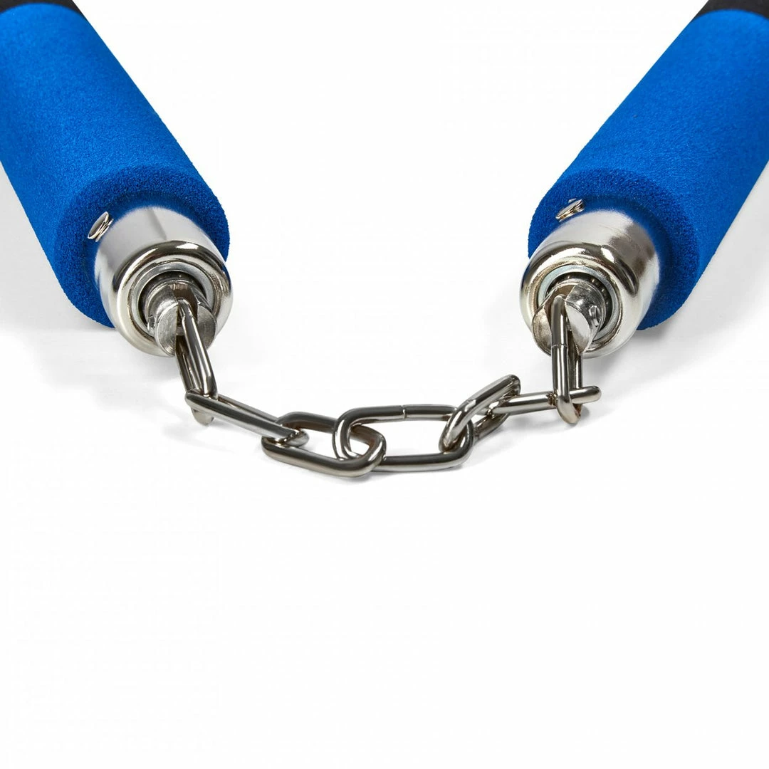 Playwell Foam Nunchaku With Metal B/Bearing Half Blue/ Half Black 3 Playwell Foam Nunchaku With Metal B/Bearing Half Blue/ Half Black