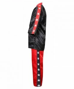 Playwell FreeStyle Uniforms Competition Kickboxing Satin Uniform - Black/Red