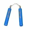 Playwell Nunchucks NR-017: 8 In Foam With Ball Bearing Chain: All Blue