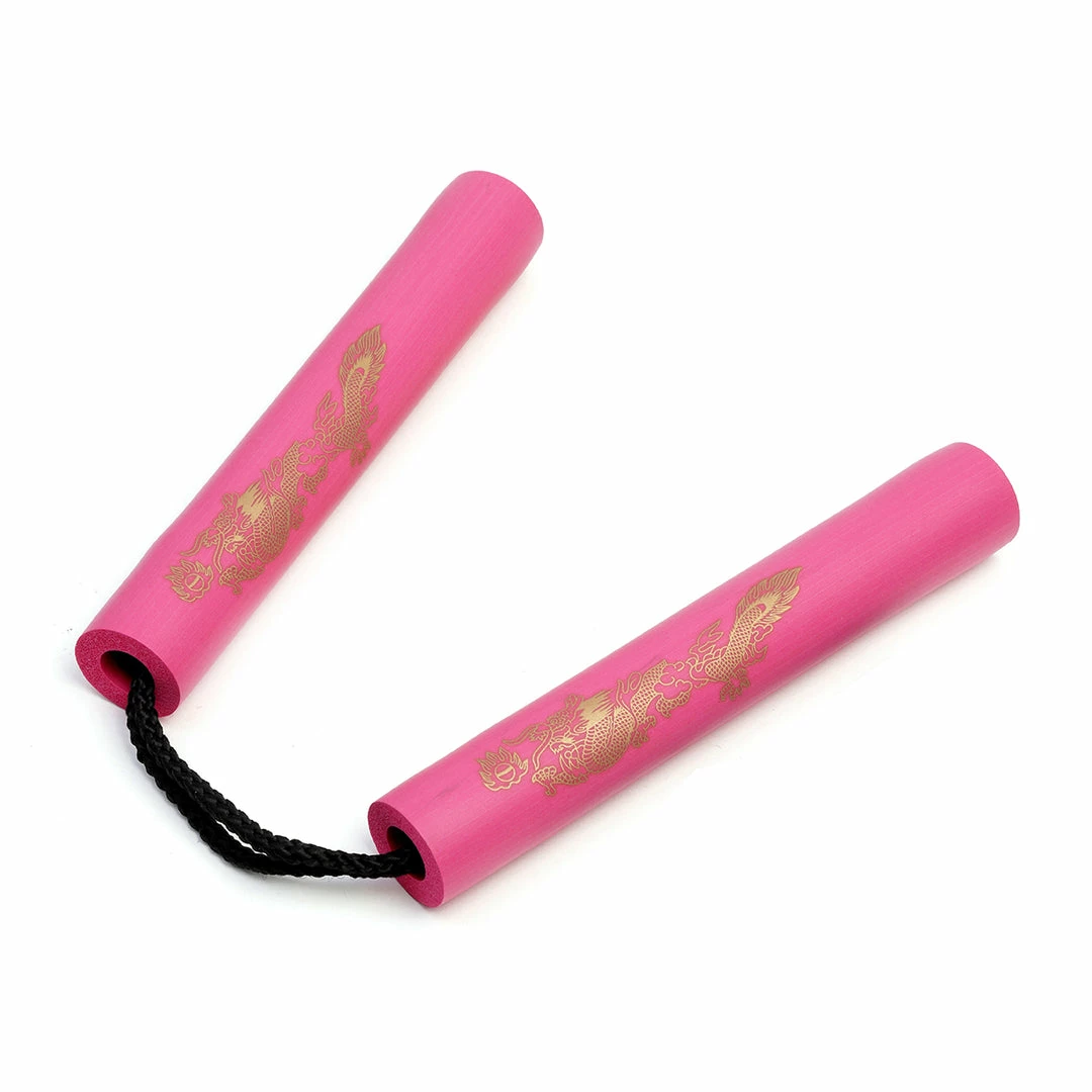 Playwell Nunchucks NR-00P: Nunchaku Foam Hot Pink With Cord - 8" 1 Playwell Nunchucks NR-00P: Nunchaku Foam Hot Pink With Cord - 8"