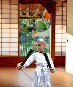 CHUXX Nunchucks CHUXX Martial Arts Blue Premium Rope Practice Nunchaku With Case