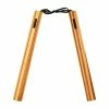 Playwell NR-074B: Octagonal Bamboo Striped Nunchaku W/ Cord Nunchucks
