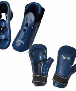Playwell Sparring Sets / Deals Dipped Foam Blue Sparring Set ( Gloves & Boots ) - Medium
