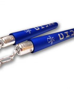 CHUXX Nunchucks CHUXX Martial Arts Premium Blue Chain Practice Nunchaku With Case