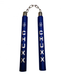 CHUXX Nunchucks CHUXX Martial Arts Premium Blue Chain Practice Nunchaku With Case