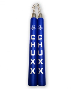 CHUXX Nunchucks CHUXX Martial Arts Premium Blue Chain Practice Nunchaku With Case