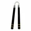 Playwell Deluxe Black Oak Nunchucks W/ 2 Yellow B.B C111