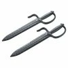 Playwell Black Polypropylene Twin Wing Chun Knives - CH167 Rubber/Foam/Plastic Weapons