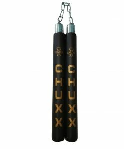 CHUXX Nunchucks CHUXX Martial Arts Premium Black Chain Practice Nunchaku With Case