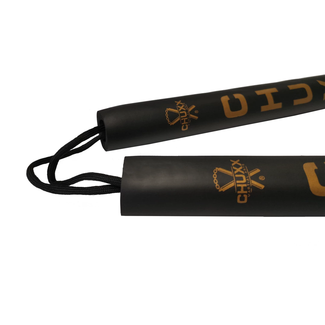 CHUXX Martial Arts Premium Black Rope Practice Nunchaku With Case 7 CHUXX Martial Arts Premium Black Rope Practice Nunchaku With Case