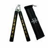 CHUXX Nunchucks CHUXX Martial Arts Premium Black Chain Practice Nunchaku With Case