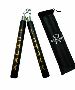 CHUXX Nunchucks CHUXX Martial Arts Premium Black Chain Practice Nunchaku With Case