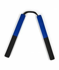 Playwell Nunchucks NR-005P: Foam Nunchaku With Cord Blue / Black