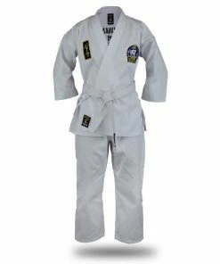 Playwell Official Kids Choi Kwang Do All White Students Uniform Choi Kwang Do Suits And Equipment