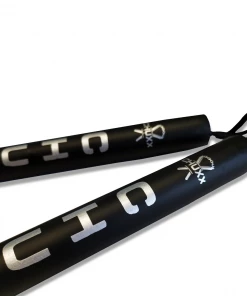 CHUXX Martial Arts Black/Silver Premium Rope Practice Nunchaku With Case 8 CHUXX Martial Arts Black/Silver Premium Rope Practice Nunchaku With Case
