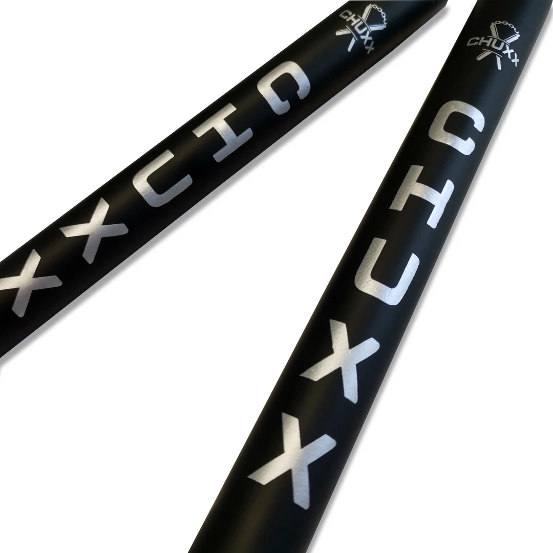 CHUXX Martial Arts Black/Silver Premium Rope Practice Nunchaku With Case 5 CHUXX Martial Arts Black/Silver Premium Rope Practice Nunchaku With Case