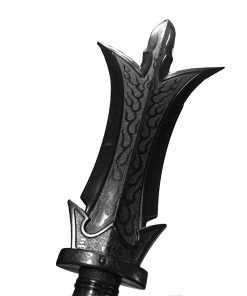 Playwell Black Polypropylene Full Contact Earlang God Spear Head Only Rubber/Foam/Plastic Weapons