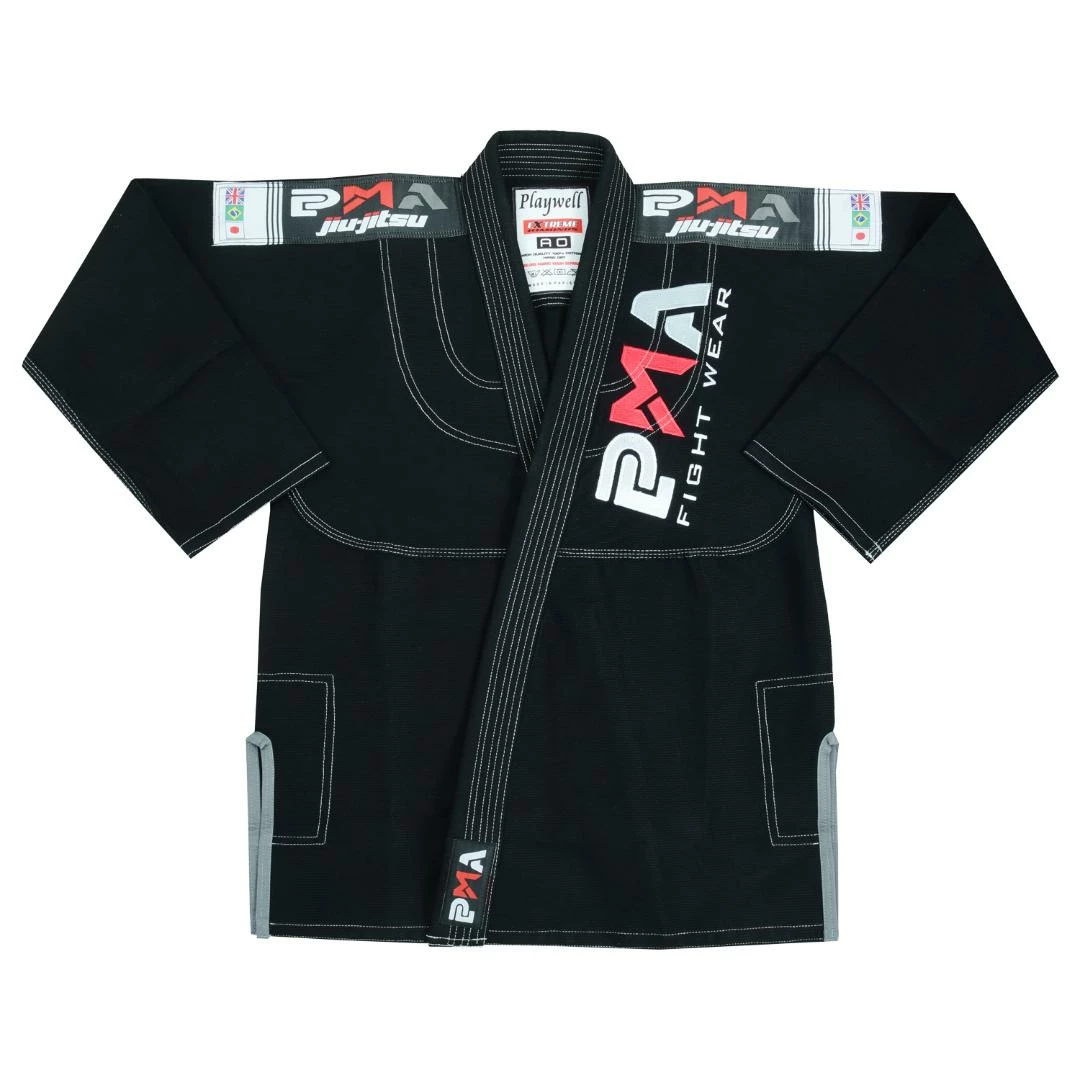 Playwell Jiu Jitsu Gi Uniforms And Equipment PMA Elite Jiu Jitsu Gi - Black 4 Playwell Jiu Jitsu Gi Uniforms And Equipment PMA Elite Jiu Jitsu Gi - Black