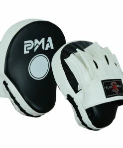 Playwell Deluxe PMA Curved Vinyl Focus Pads - Black/White Focus Mitts