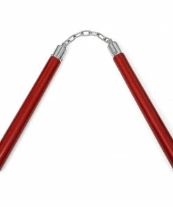 Playwell NR-045: Graphite Nunchaku / BB: All RED Nunchucks