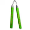 CHUXX Martial Arts Premium Green Chain Practice Nunchaku With Case CHUXX Nunchucks
