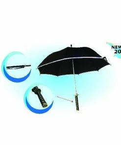 Playwell Rubber/Foam/Plastic Weapons Auto Samurai Sword Unmbrella